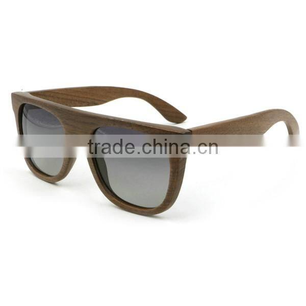 Wholesale custom natural wood sunglass lenses black walnut sunglasses