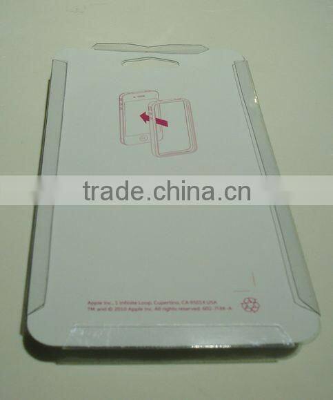 Cardboard paper box with PVC window for cell phone, hard cardboard box