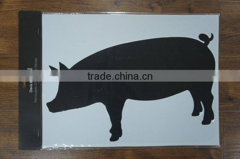 Pig PVC Blackboard Import Wall Sticker