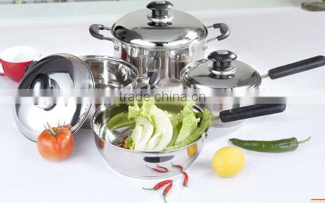 18/8 color printing cookware pot set