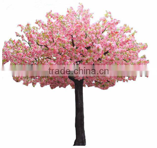 2017 hot sale ornamental artificial flowering plants artificial cherry blossom tree for decoration