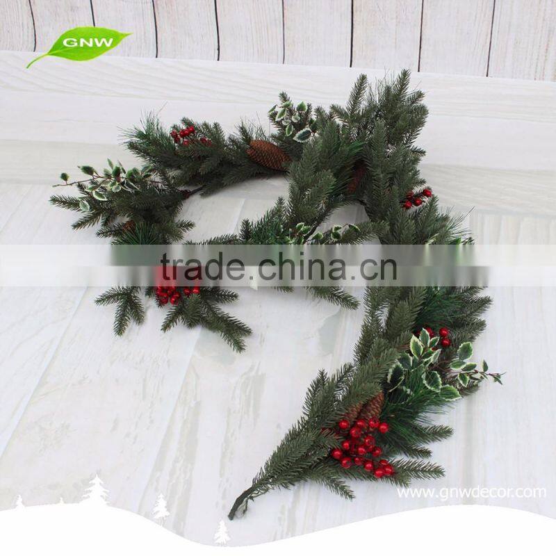 GNW CHGR-1607006 Superior quality Wholesale Christmas Door Decorative Artificial christmas garland