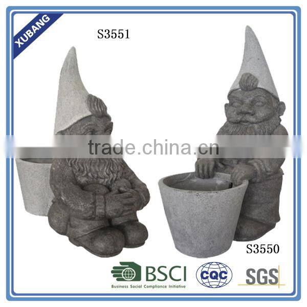 New creative cute figurine pots for garden