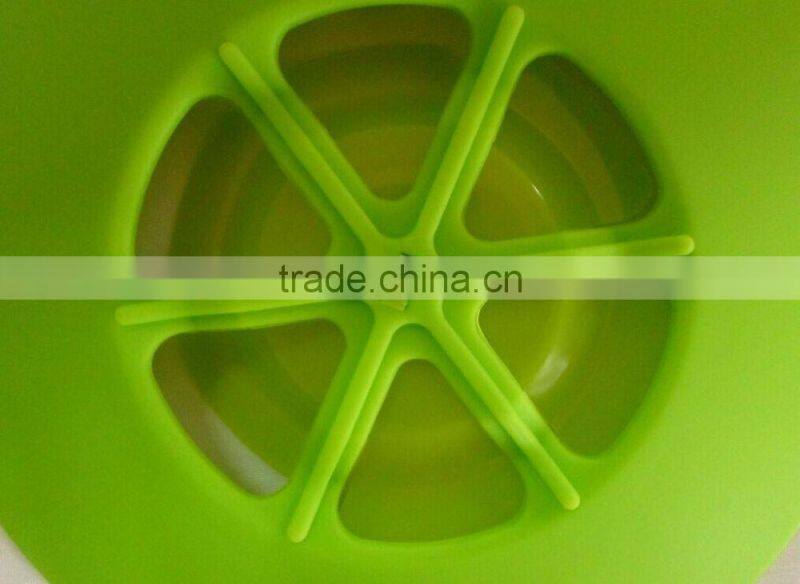 Hotsale FDA grade silicone pot cover spill stopper lid silicone pot cover lid with handle