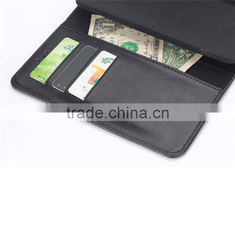 High quality crazy-horse PU card bumper/pocket cell phone case for LG