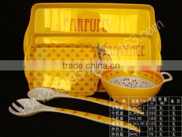 Melamine plate dinnerware set melamine apple plate and bowl set