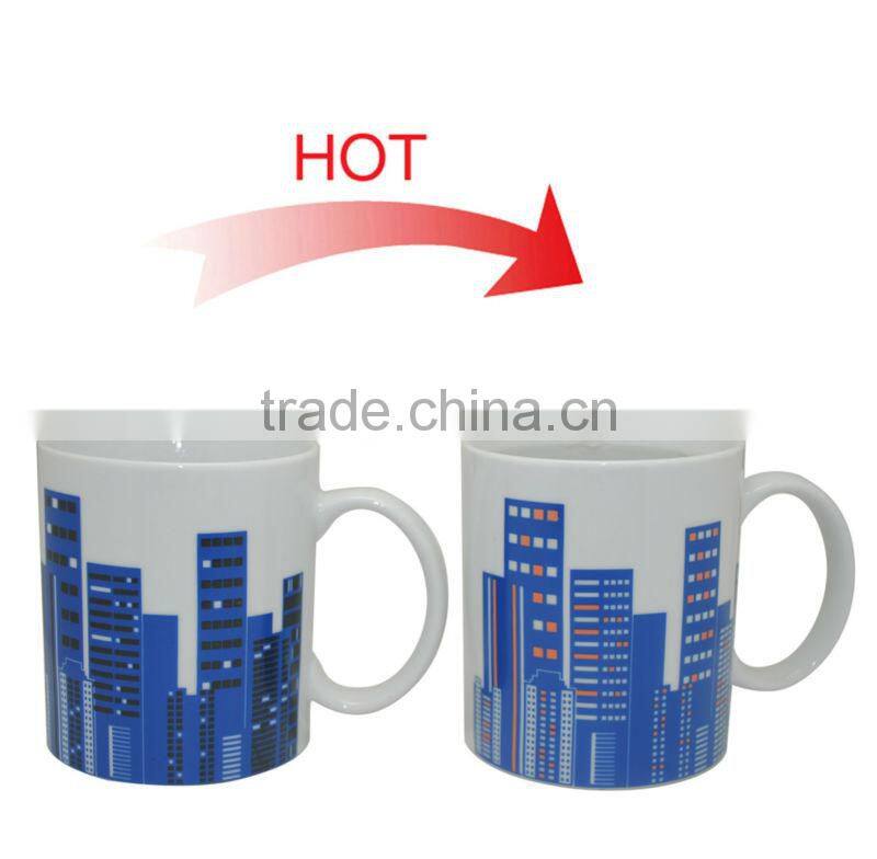 Promotional Design Changing Color Ceramic Cup