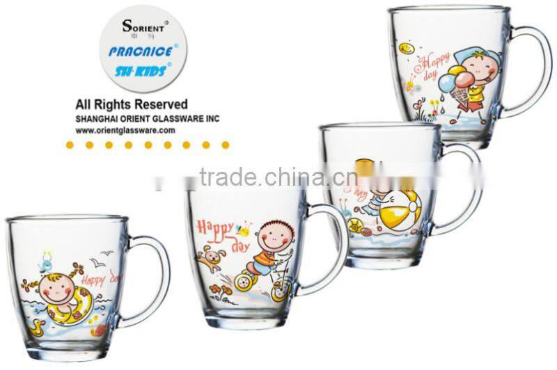 6oz 8oz 9oz 10oz 12oz glass kids mug glass milk mug children glass set