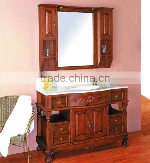 antique cabinet with double wash basin