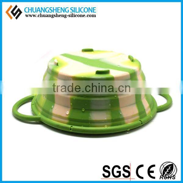 FOLDING Kitchen use basin, silicone bowl, colorful painting basin