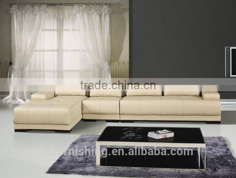 JR6008 Contemporary Leather living room Sofa Grey Sectional easy cheap PU/leather sofa on sale