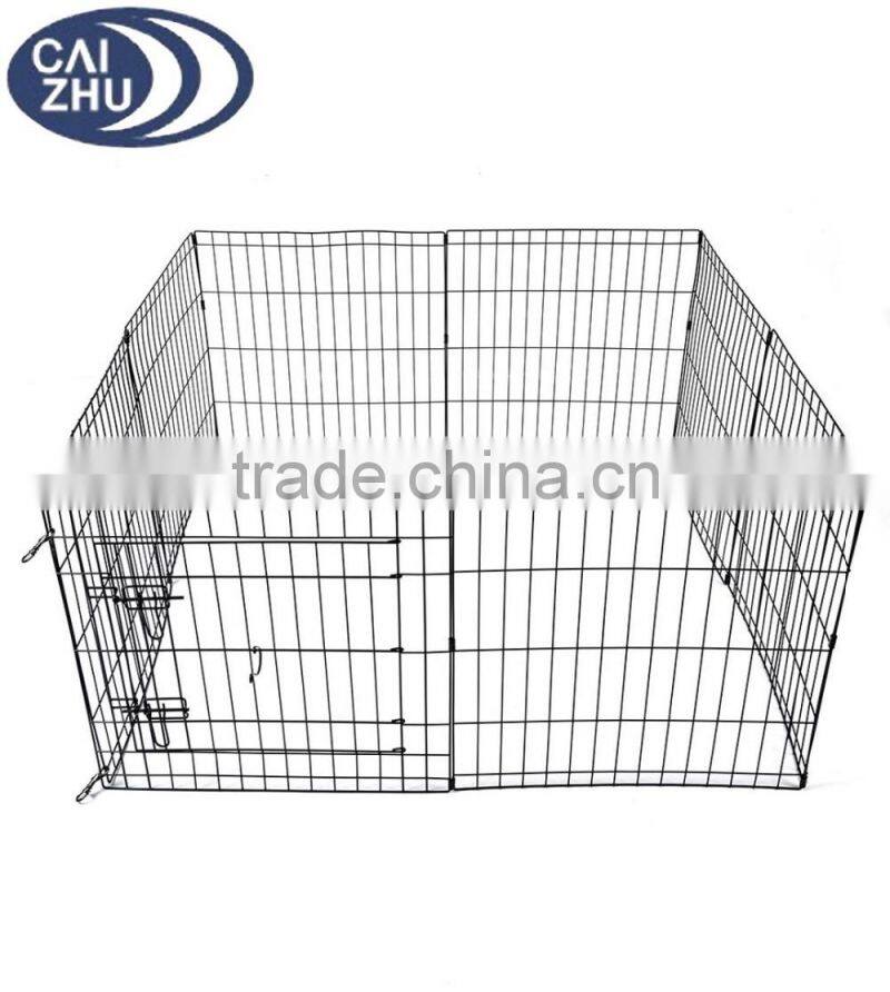 24" 30" 36" 42" 48" Dog Playpen Metal Wire Crate Pet Puppy Fence Exercise Cage