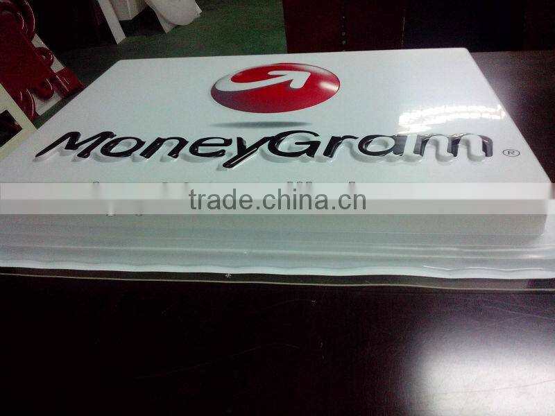 plastic advertising display board of vacuum forming process