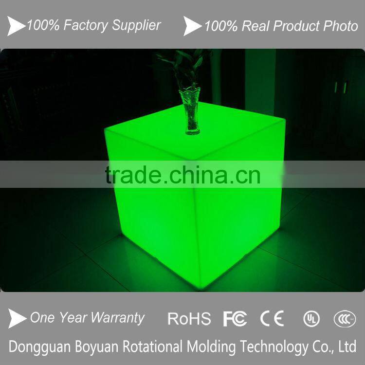 modern led cube table with 16 colors changing led light