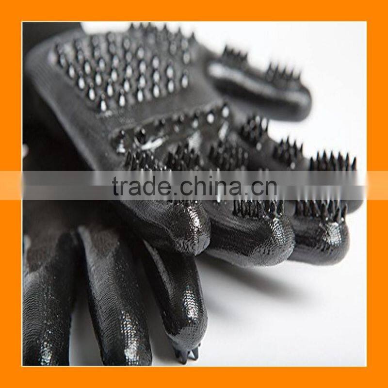 Flexible Tactile Touch Pet Grooming Gloves Pet Bathing Gloves for Horse Dog Cat