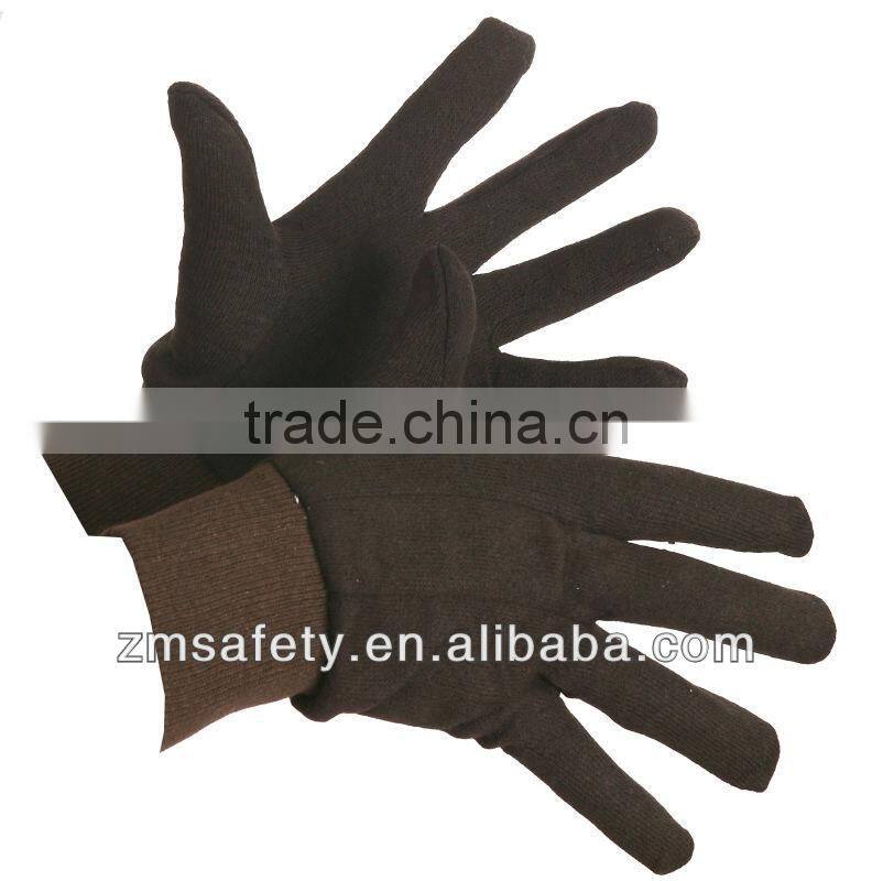 Brown Jersey Glove/Jersey Work Gloves