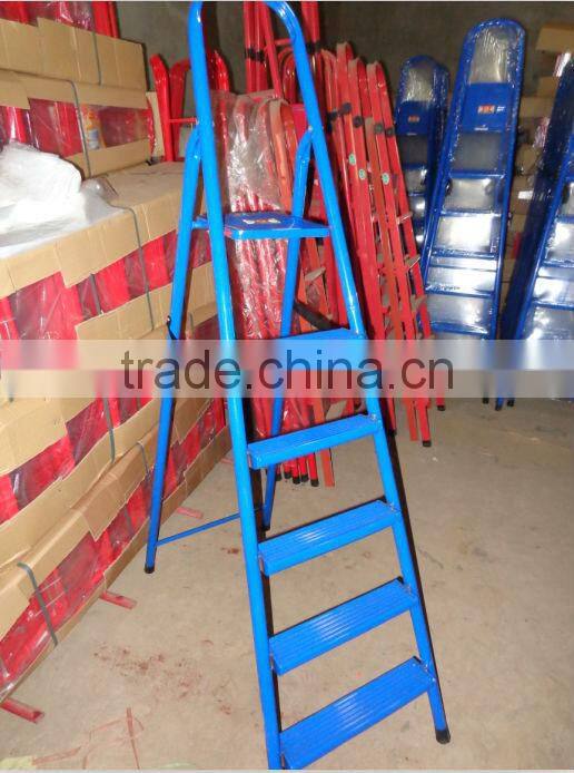 household step iron ladders one side stairs 4-9