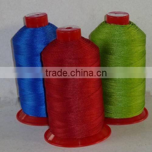 High Tenacity Polyester Bonded Thread leather sewing thread bonded filament polyester bonded sewing thread 100% polyester bonded