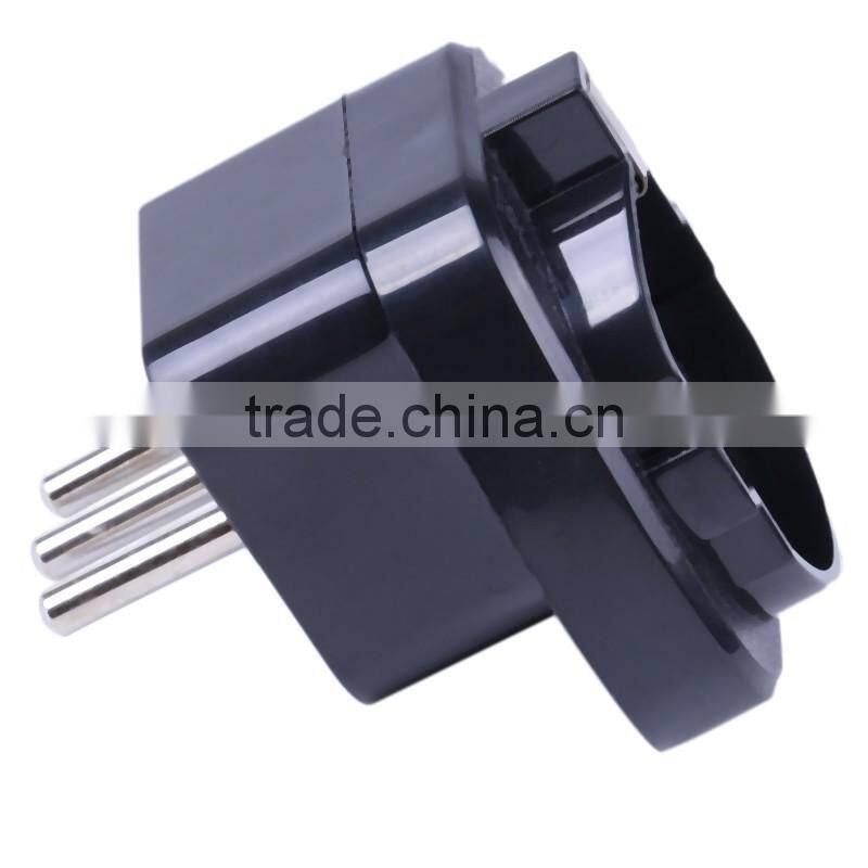 Italy standard 3 round pins13A 250V AC Universal Accessory 2P + E grounding-type plug socket SD-12