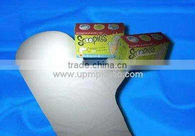Degradable Plastic PE Dog Poop Glove