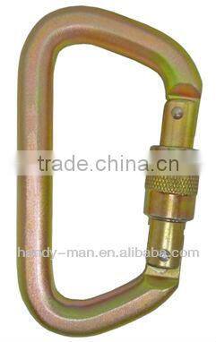 2200SG Square Steel D Screw Gate Opening Cheap Rescue Carabiner