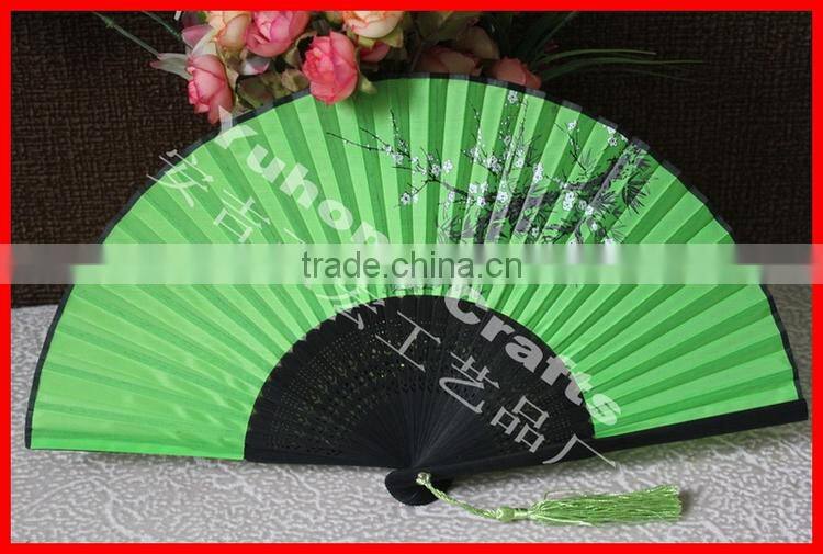 Chinese style bamboo fabric fan