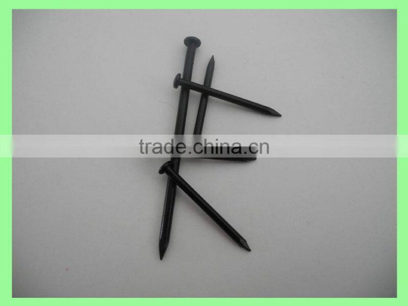 Top hardened black steel concrete nails sizes/linyi concrete steel nails