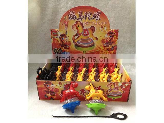 spinning top flashing