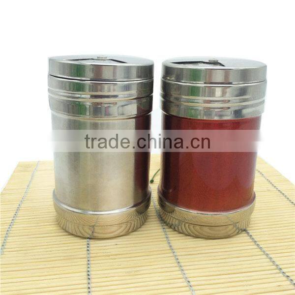 Vortical Lid Stainless Steel Salt Shaker Spice Shaker Bottle