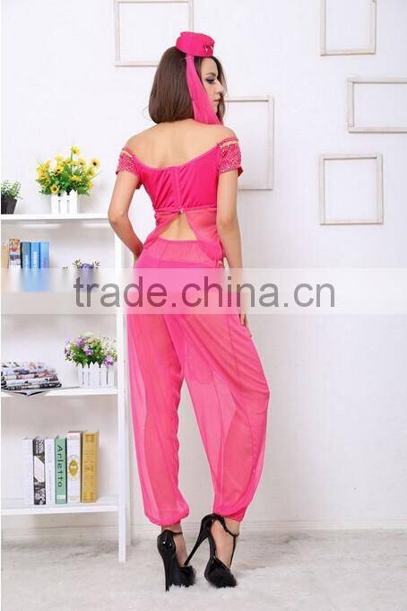 2016 Newest Women's Belly Dancing Sexy Wear with Veil and hat 4pcs sexy Underwear