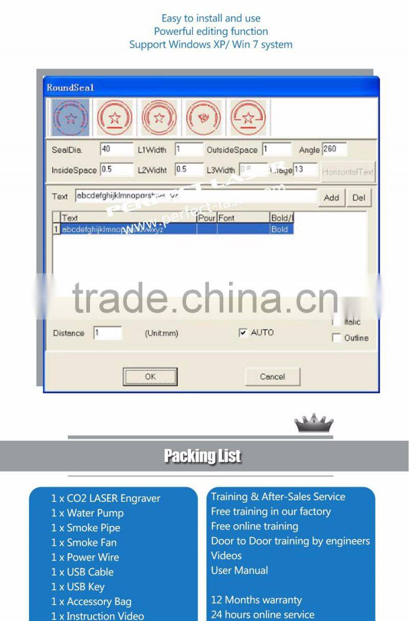 Perfect Laser PEDK-40B Desktop Mini Stamp Laser Engraving Machine