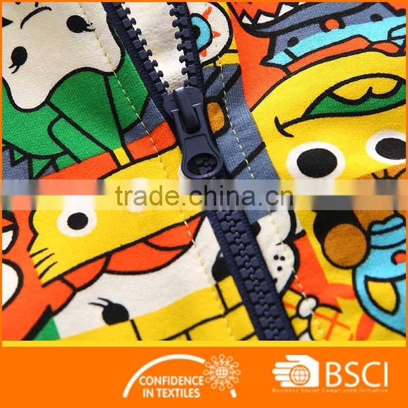 New Style Cartoon Printed Soft Cotton Baby Jackets