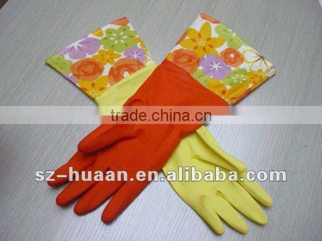 2012 popular rubber household glovesehold gloves
