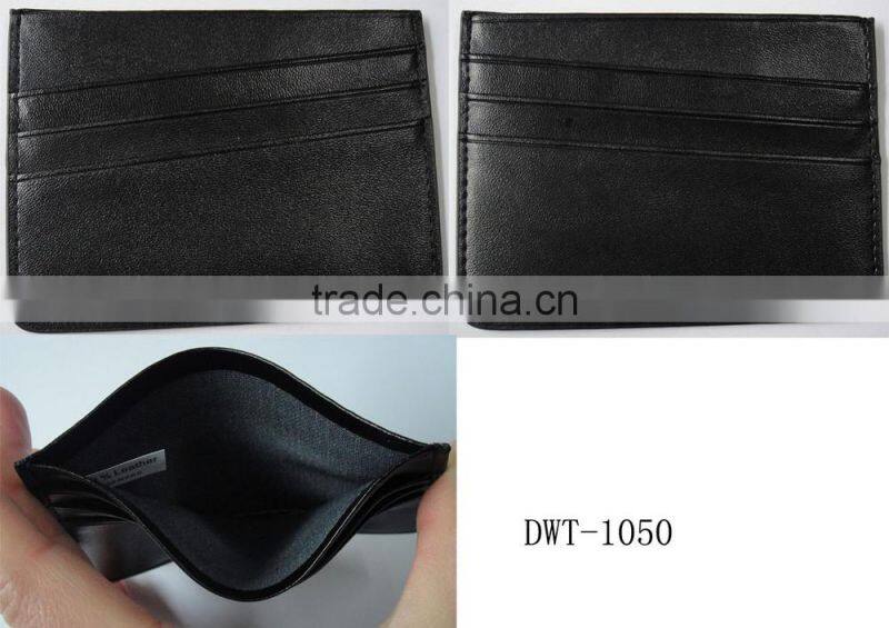 Fashion Italy SUIE PU leather designer card holder for business