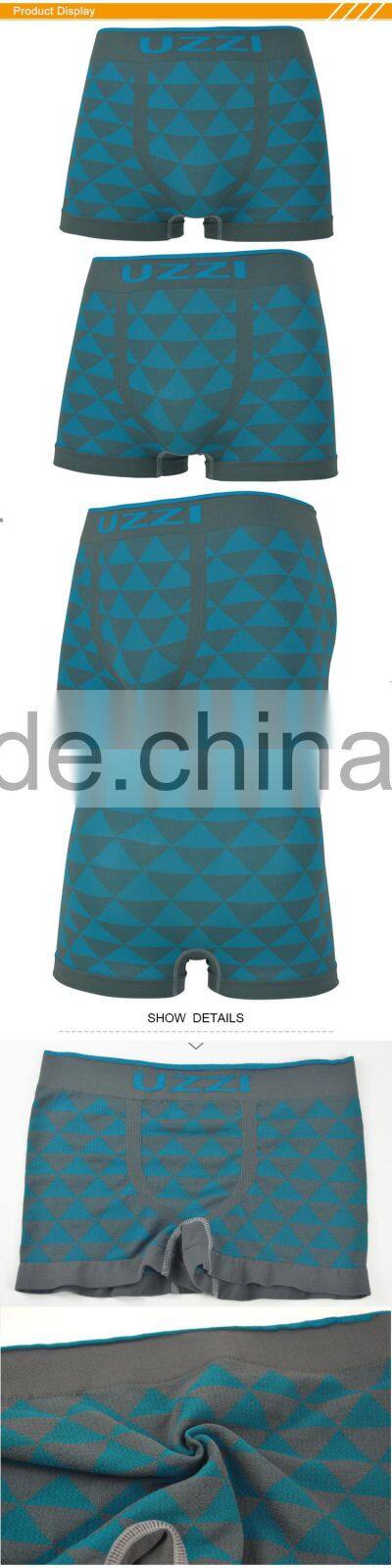 HSZ-0048 Top Underwear Brands Wholesale Supply In china Fashion Underwear Geometric Designer Made For Men Satin Panties