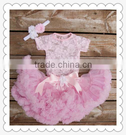 Baby Summer Suit Sets Top Shirts+kids Fluffy Skirts Children Clothing Set
