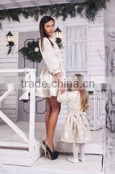 Ivory matching mother and me dresses family matching outfits factory