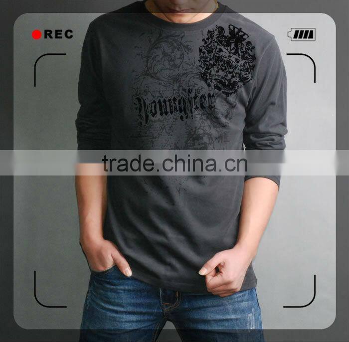 Mens printed cotton long sleeve Tshirts FM0104