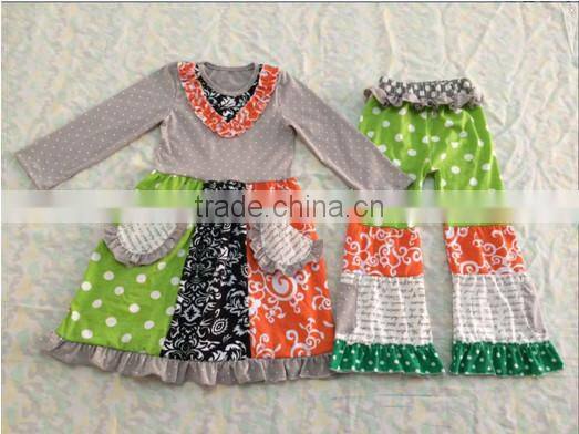 giggle moon remake lace elegant floral outfits Summer 2015Girls Cotton vintage Easter girl outfit for girl outfit