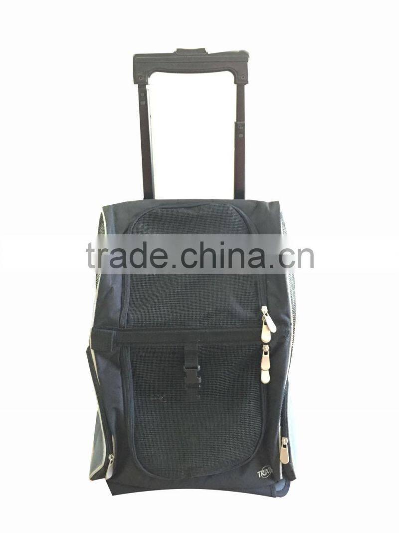 fashion design foldable trolley pet bag
