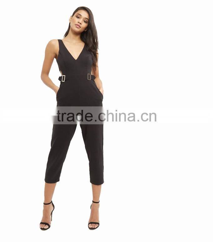 Black womens wholesale playsuit