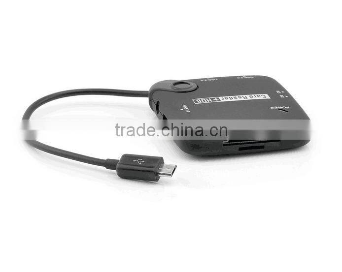 Manufacturers Wholesale Multi-function Mobile phone OTG Card Reader Combo HUB 7in-1 Multi-function Hub