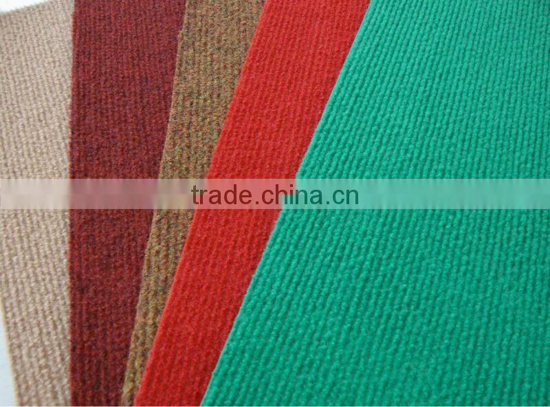 100% polyester needle punch ribbed and plain exhibition carpet