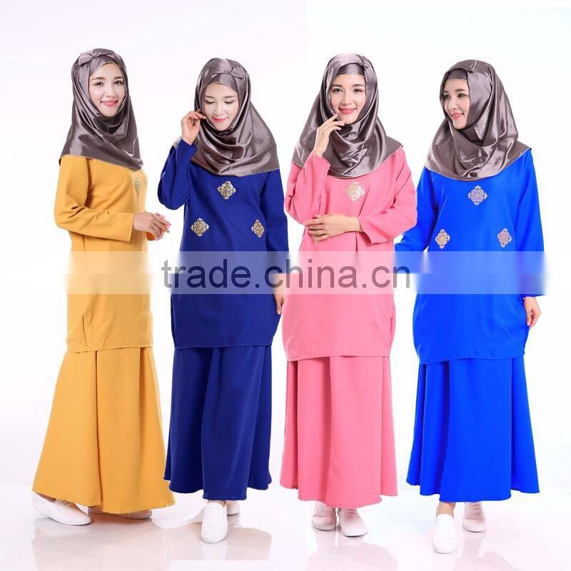 womenmuslim dress two piece set /yimy sunshine hemp abaya kaftan set dresses/ p islamic muslim women dress two piece set