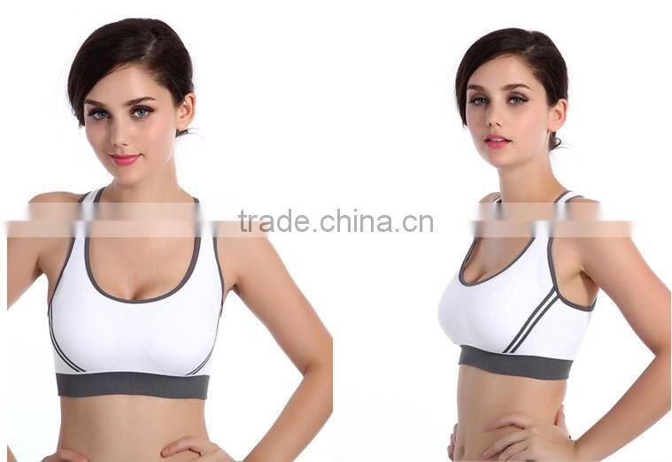 Women's Comfor Support Wire-Free Yoga Push-Up Sport Moving Bra
