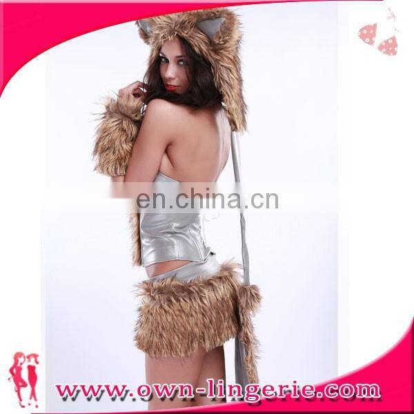 cute animal costume halloween of wolf costume adult girl costume