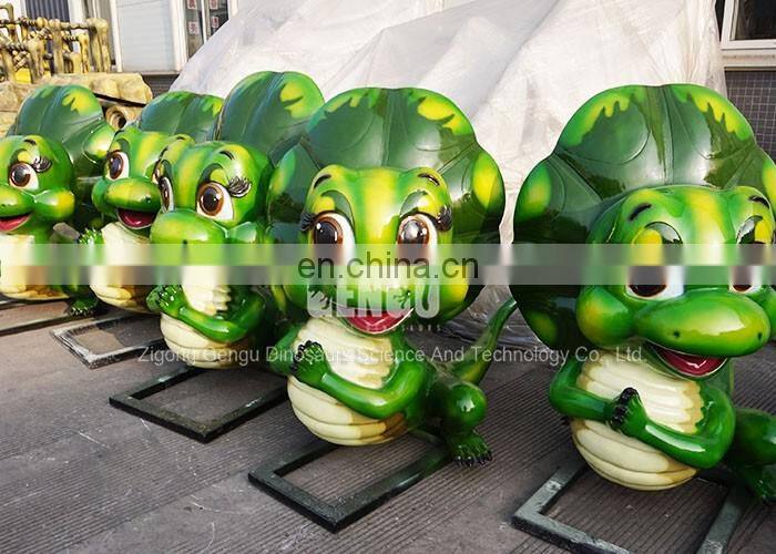 Restaurant Decoration Fiberglass Cartoon Dinosaur Statue