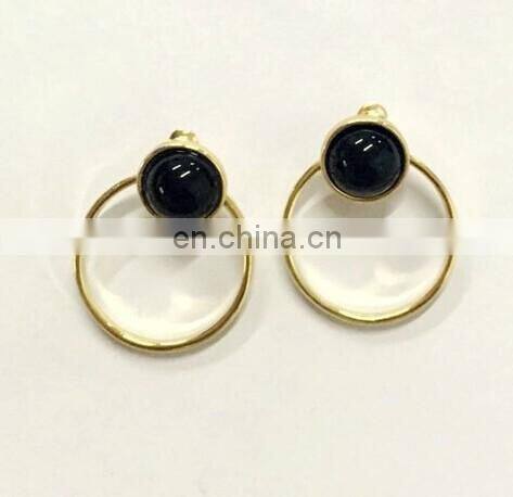 Leaf beads earrings, fashion earrings with pendant, metal earrings