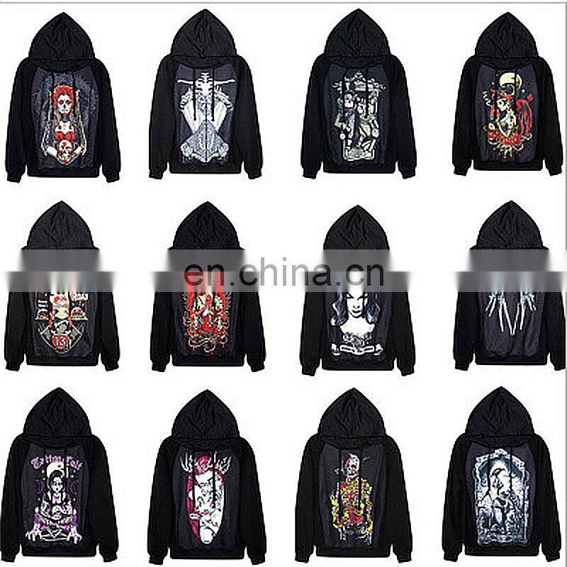 Halloween Costume Jumper Cool Skull Tank Top Bodysuit Gothic Hoody Sweatshirt and Skeleton Leggings Wholesale Adults Clothing