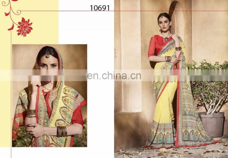 Indian Designer Kanjivaram Silk Saree | Shari | Sari for Party Wear